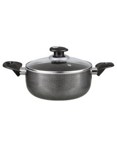 Brentwood 6 Quart Non-Stick Aluminum Dutch Oven in Black