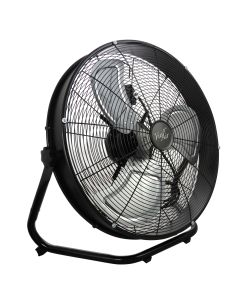 Vie Air 20 Inch 3 Speed Motor Metal Floor Drum Fan in Black